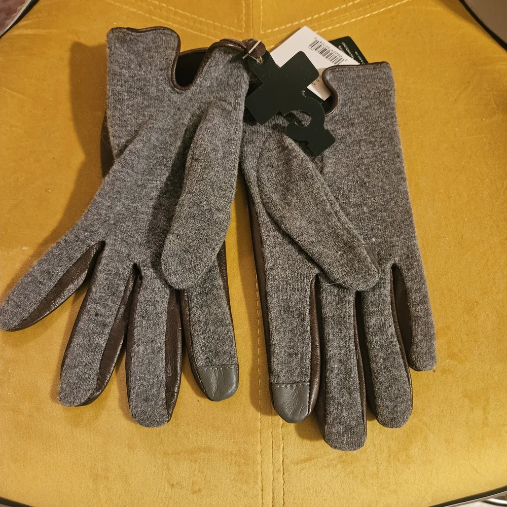 Ralph Lauren Brown Leather Gloves - Picture 2 of 5